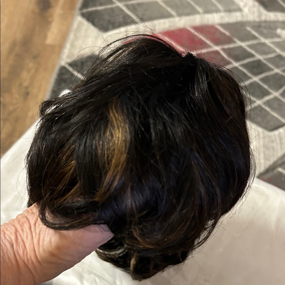 Source Unknown Black and Brown Hair Wig